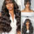 Halo Hair Style All-Day Comfort Wig 180% Density Loose Body Wave Glueless 7x6 Closure HD Lace Human Hair Wig with Bangs Pre-Cut Lace