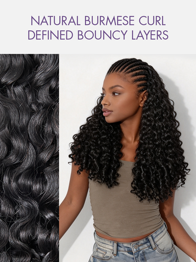 Readitress Pre-Separated Feather Crochet Human Hair for Miracle Knots Boho Braids | Burmese Curly Finger Coil Ends Protective Style (Free Gifts Included) - US Only