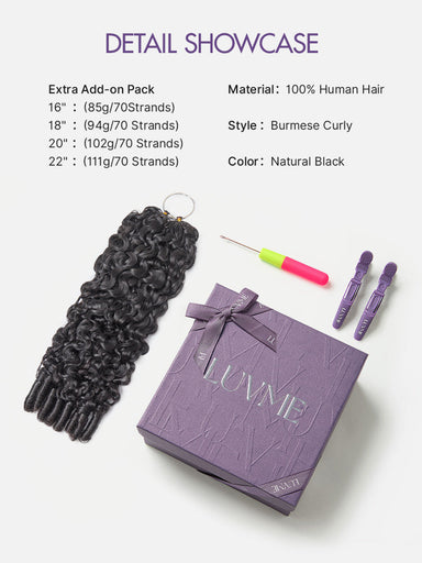 Readitress Pre-Separated Feather Crochet Human Hair for Miracle Knots Boho Braids | Burmese Curly Finger Coil Ends Protective Style (Free Gifts Included) - US Only