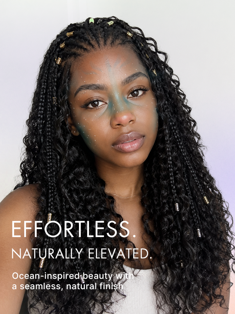 Natural Black Boho Cornrow Braids 13x4 Frontal Lace Deep Curly Long Wig Pre-cut Lace-10