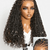 Natural Black Boho Cornrow Braids 13x4 Frontal Lace Deep Curly  Long Wig Pre-cut Lace