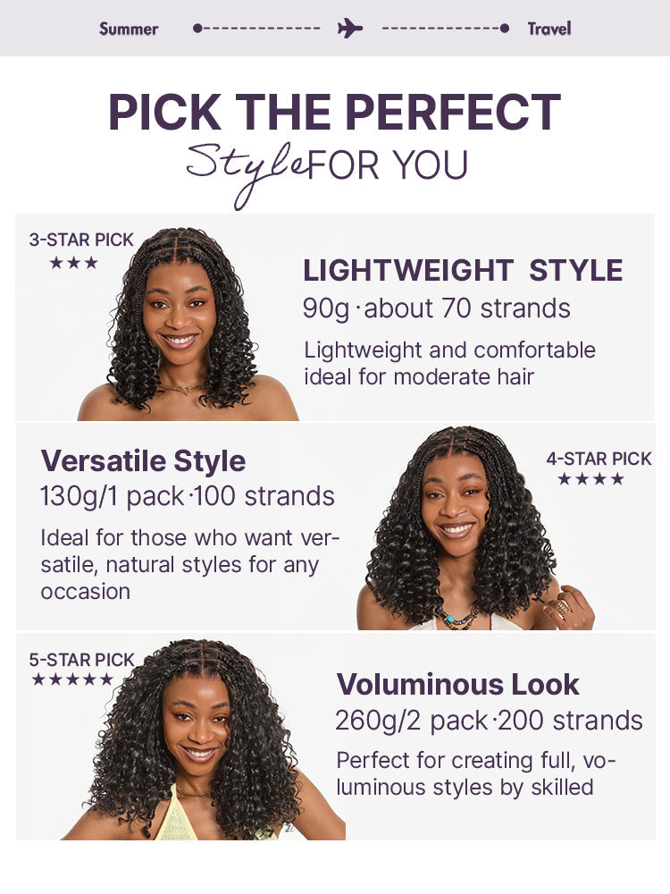 Readitress Pre-Separated Feather Crochet Human Hair for Miracle Knots Boho Braids | Deep Wave, Burmese Curly Protective Style (Free Gifts Included)  - US Only
