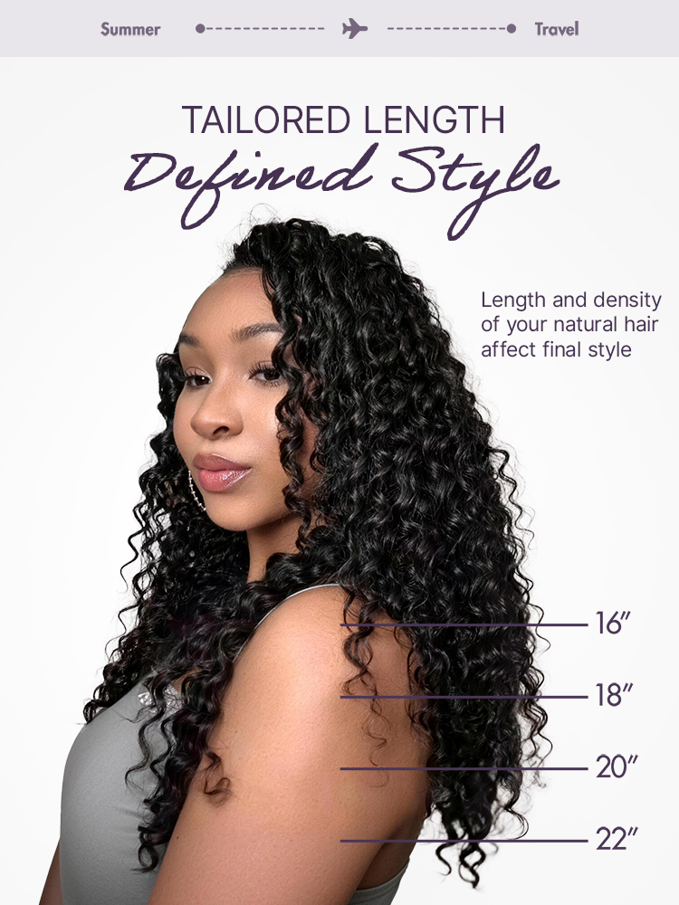 Halo Hair Style Hair-Readitress Pre-Separated Feather Crochet Human Hair for Miracle Knots Boho Braids | Deep Wave, Kinky Straight, and Burmese Curly Protective Style (Free Gifts Included) - US Only