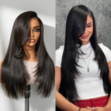 MyOwn-Fit PartingMax Glueless Wig 180% Density Loose Body Wave / Light Yaki Straight Ready to Go 7x6 Closure HD Lace Pre Cut & Plucked & Bleached