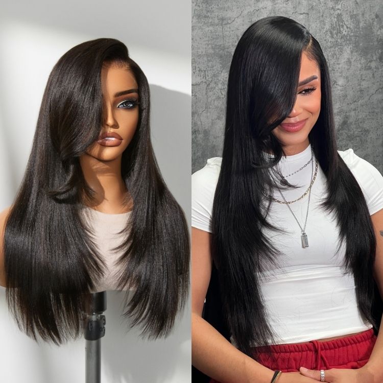 MyOwn-Fit PartingMax Glueless Wig 180% Density Loose Body Wave / Light Yaki Straight Ready to Go 7x6 Closure HD Lace Pre Cut & Plucked & Bleached