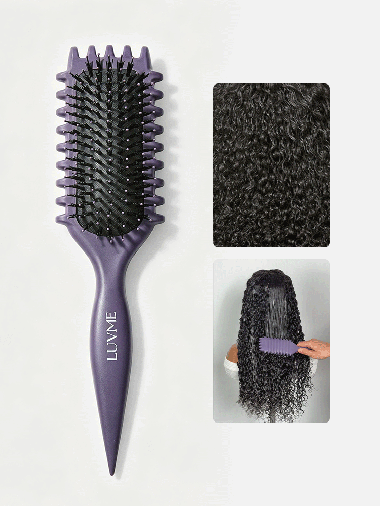 Halo Hair Style Curved Curl Repair Comb - Restores Shape and Smooths Messy Curls