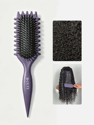 Halo Hair Style Curved Curl Repair Comb - Restores Shape and Smooths Messy Curls
