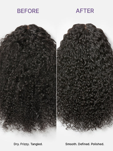 Halo Hair Style Curved Curl Repair Comb - Restores Shape and Smooths Messy Curls