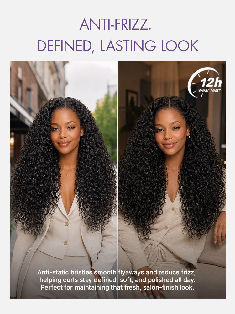 Halo Hair Style Curved Curl Repair Comb - Restores Shape and Smooths Messy Curls