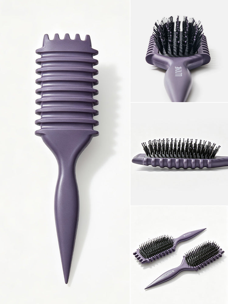 Halo Hair Style Curved Curl Repair Comb - Restores Shape and Smooths Messy Curls