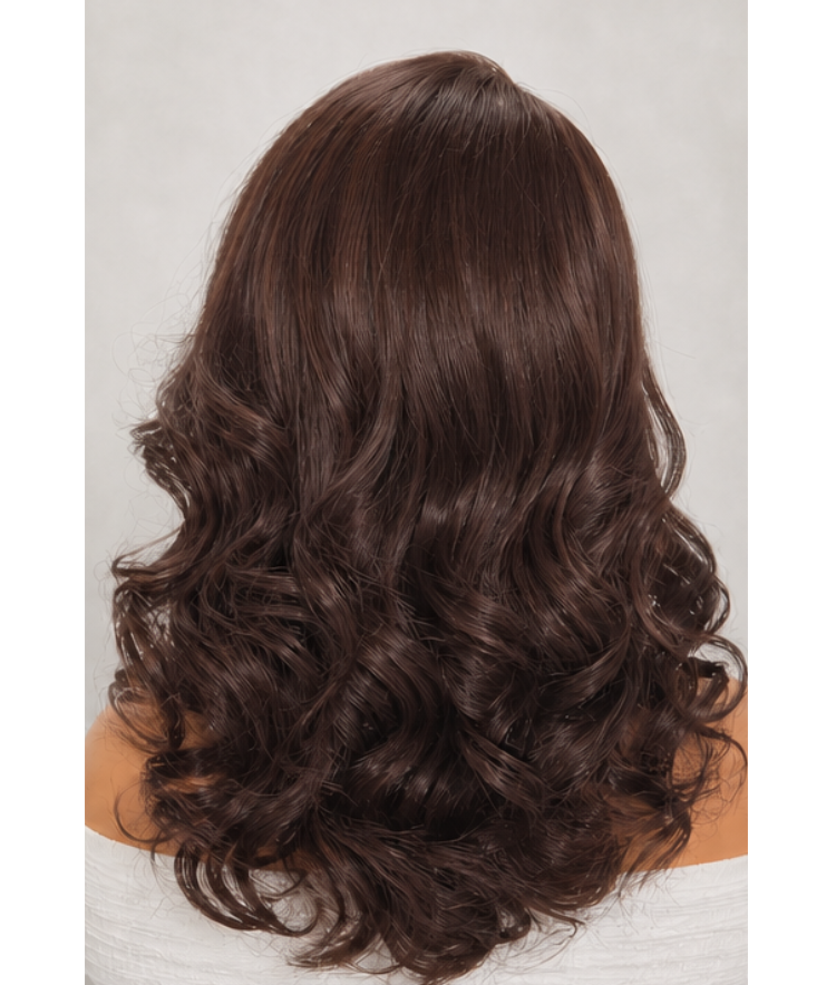 Melted Hair All Day Curls Hold 7x6 Closure HD Lace Solid Dark Chocolate Brown Loose Body Wave Glueless Long Wig Pre-Cut Lace