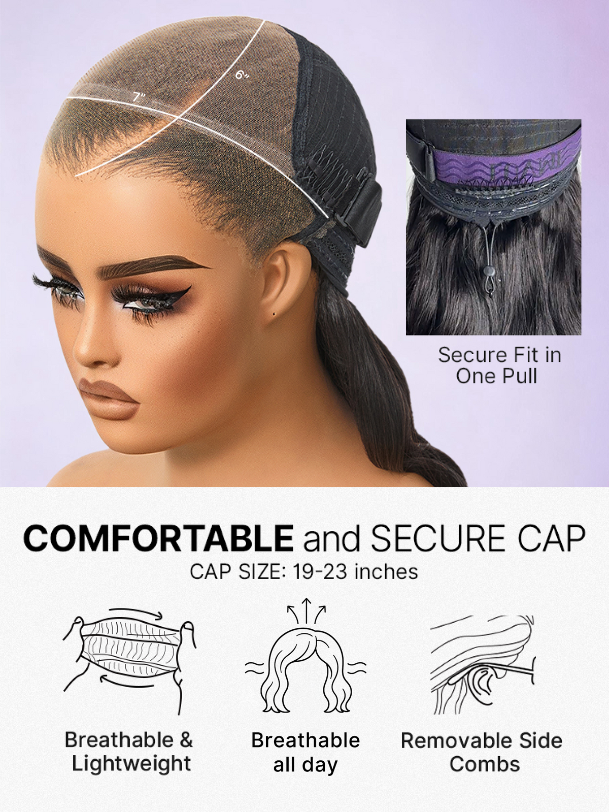 Melted Hair All-Day Comfort Wig 180% Density Blonde Highlight Butterfly Cut Layered Light Yaki Straight Glueless 7x6 Closure HD Lace Wig Pre-Cut Lace