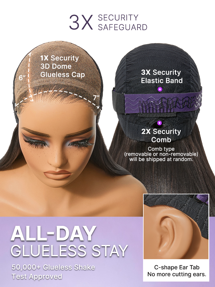 Melted Hair All-Day Comfort™ Wig 180% Density Honey Golden Blonde Loose Body Wave 7x6 Closure HD Lace Human Hair Wig Pre-Cut Lace