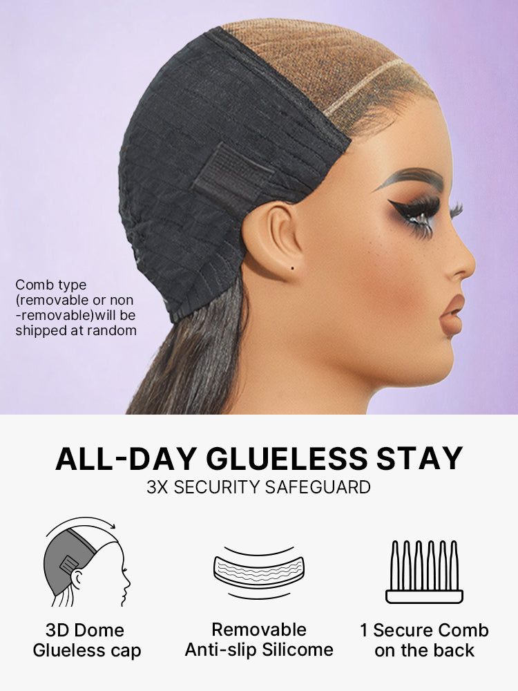 Melted Hair All-Day Comfort™ Wig 180% Density Loose Body Wave Glueless 7x6 Closure HD Lace Human Hair Wig with Bangs Pre-Cut Lace