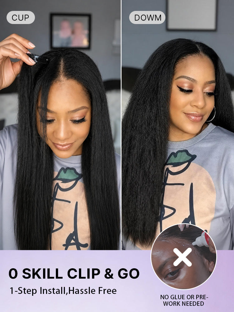 Body Wave / Straight / Kinky Human Hair U Part Wig