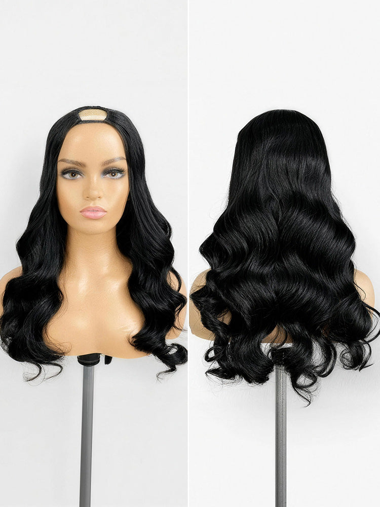 Body Wave / Straight / Kinky Human Hair U Part Wig