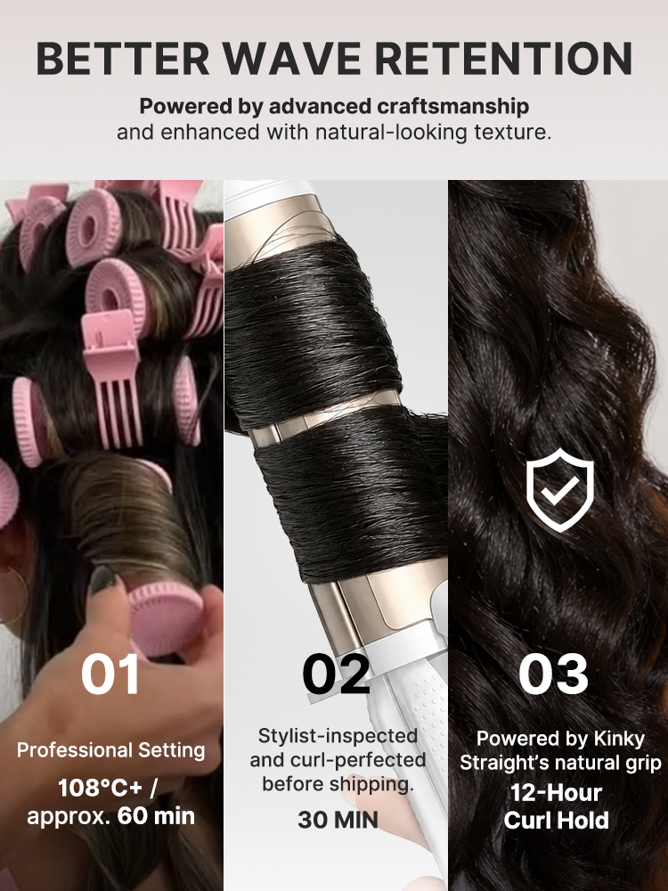 Melted Hair All-Day Comfort Wig 180% / 250% Density Kinky Body Wave / Layered Light Kinky Straight PartingMax Glueless 7x6 Closure HD Lace Wig Pre-Cut Lace