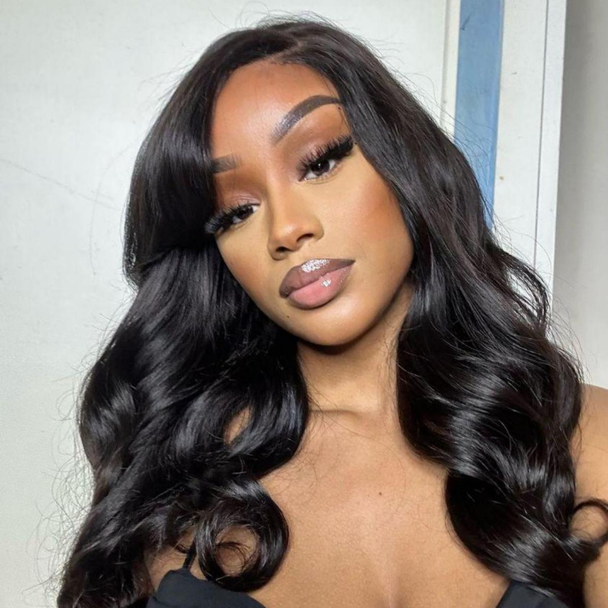 18 Inches=$169.9 | NatureMAX Loose Wave Glueless 13x6 HD Lace Front Wig Human Hair Pre-Cut Lace Flexi-Fit Drawstring Cap