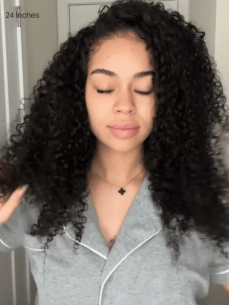 Melted Hair Too Easy Texture™ 3-In-1 Half Wig 180% Density Kinky Curly Glueless Flexi-Fit Drawstring Wig