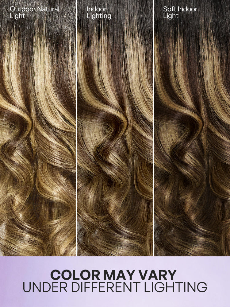 Melted Hair All-Day Comfort Wig 180% Density Loose Wave Sun-Kissed Blonde Highlight Glueless 7x6 Closure HD Lace Wig Pre-Cut Lace