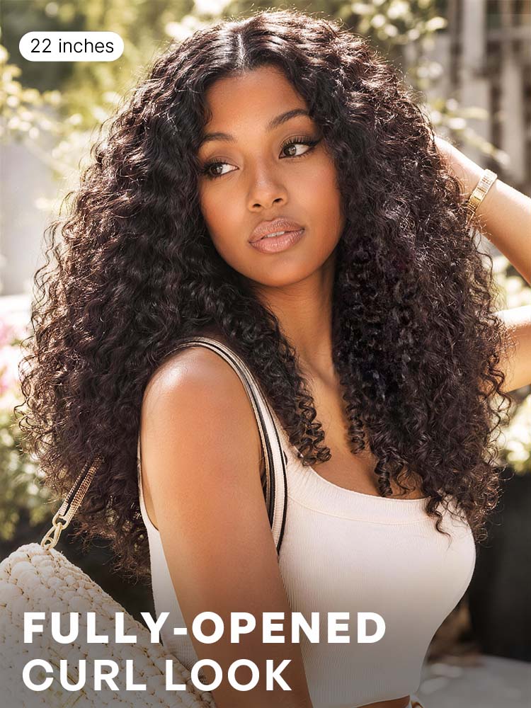 Melted Hair All-Day Comfort Wig 180% Density Burmese Curly Finger Coil Ends PartingMax Glueless 7x6 Closure HD Lace Wig Pre-Cut Lace