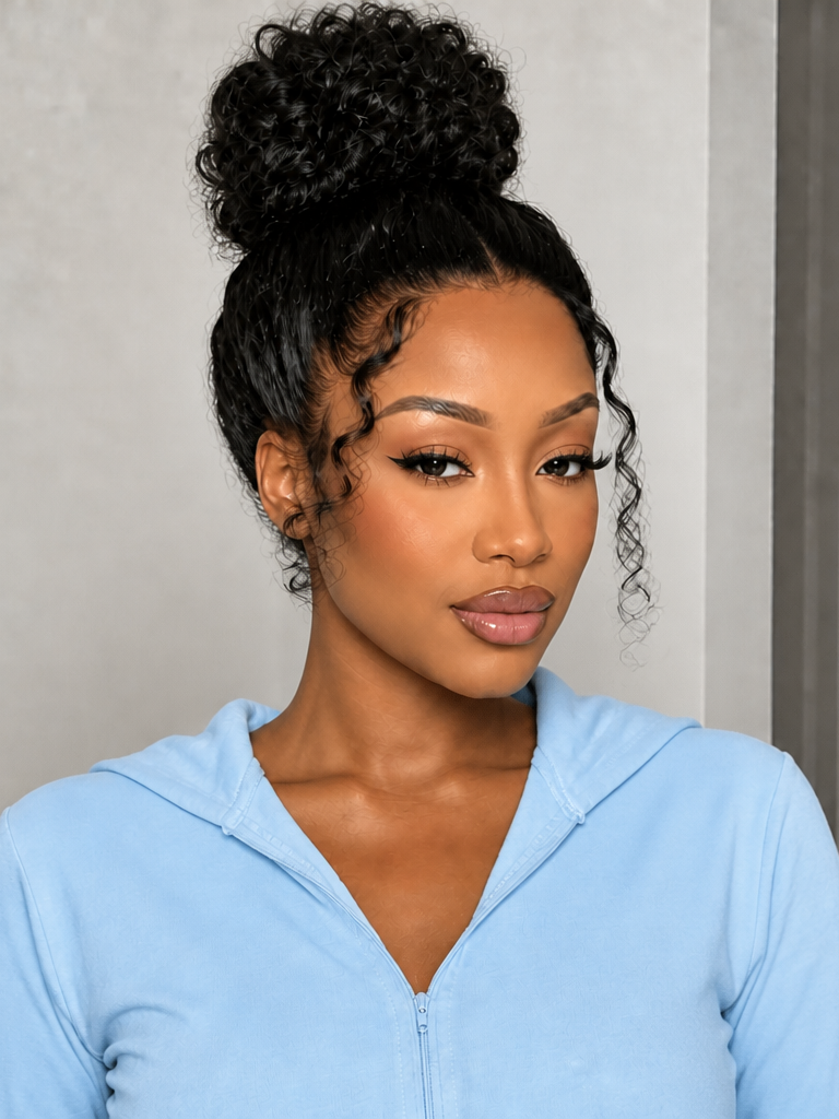 Realistic Glueless Burmese Curly 360 Lace Front Wig 100% Human Hair