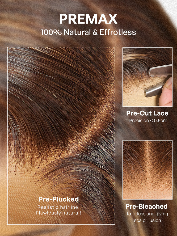 Melted Hair All-Day Comfort™ Wig 180% Density Sun-Kissed Blonde Ombre Highlight Loose Body Wave Glueless 7x6 Closure HD Lace Wig Pre-Cut Lace
