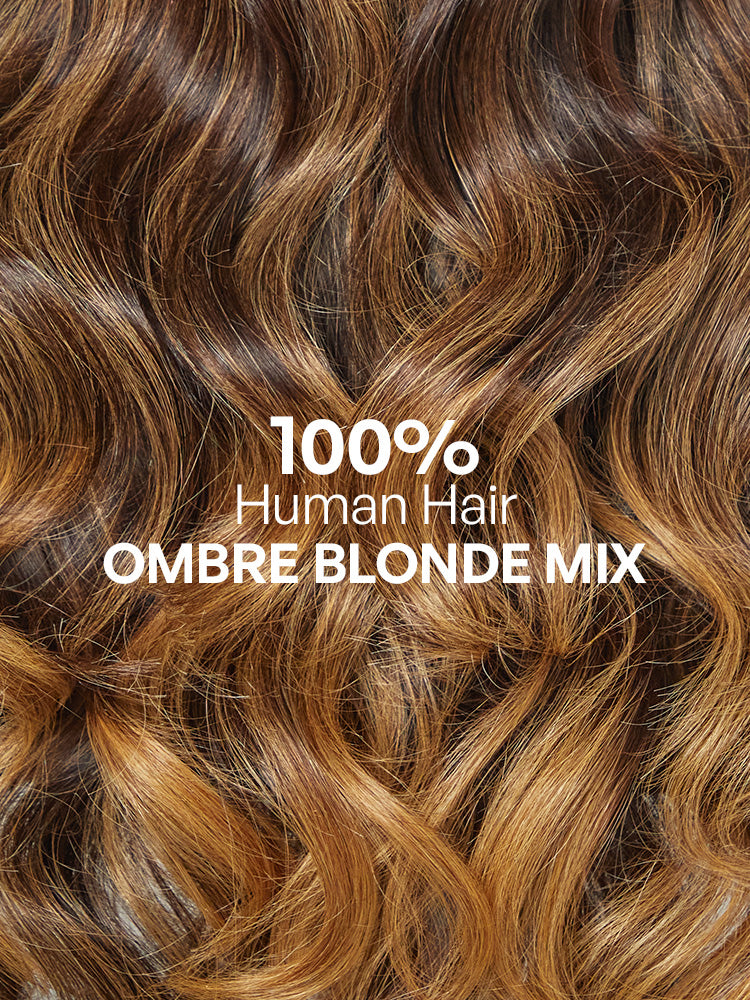 Melted Hair All-Day Comfort™ Wig 180% Density Sun-Kissed Blonde Ombre Highlight Loose Body Wave Glueless 7x6 Closure HD Lace Wig Pre-Cut Lace