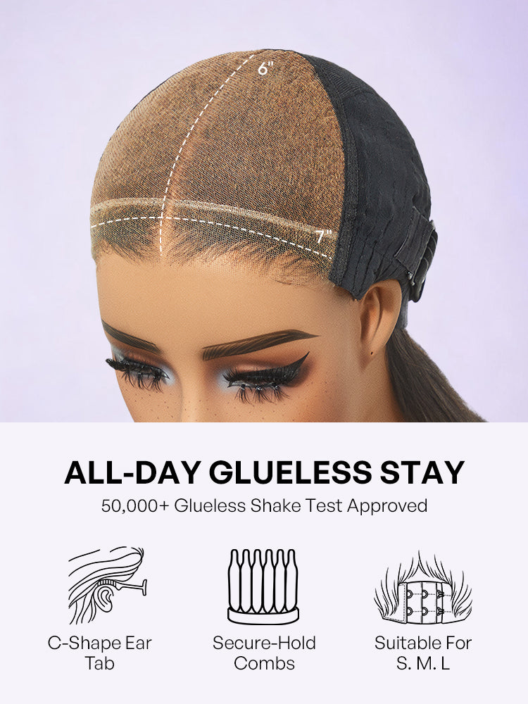 Melted Hair All-Day Comfort 250% Density Glueless 7x6 Closure HD Lace Loose Body Wave Long Wig Pre-Cut Lace