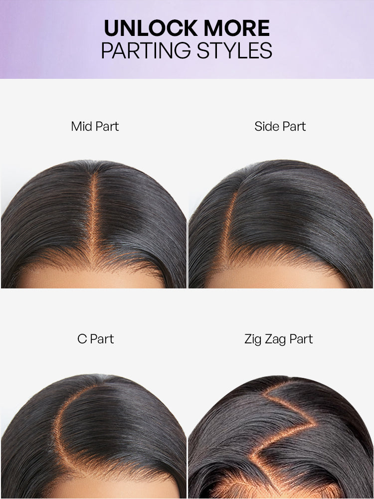 Melted Hair All-Day Comfort 250% Density Glueless 7x6 Closure HD Lace Loose Body Wave Short Wig Pre-Cut Lace