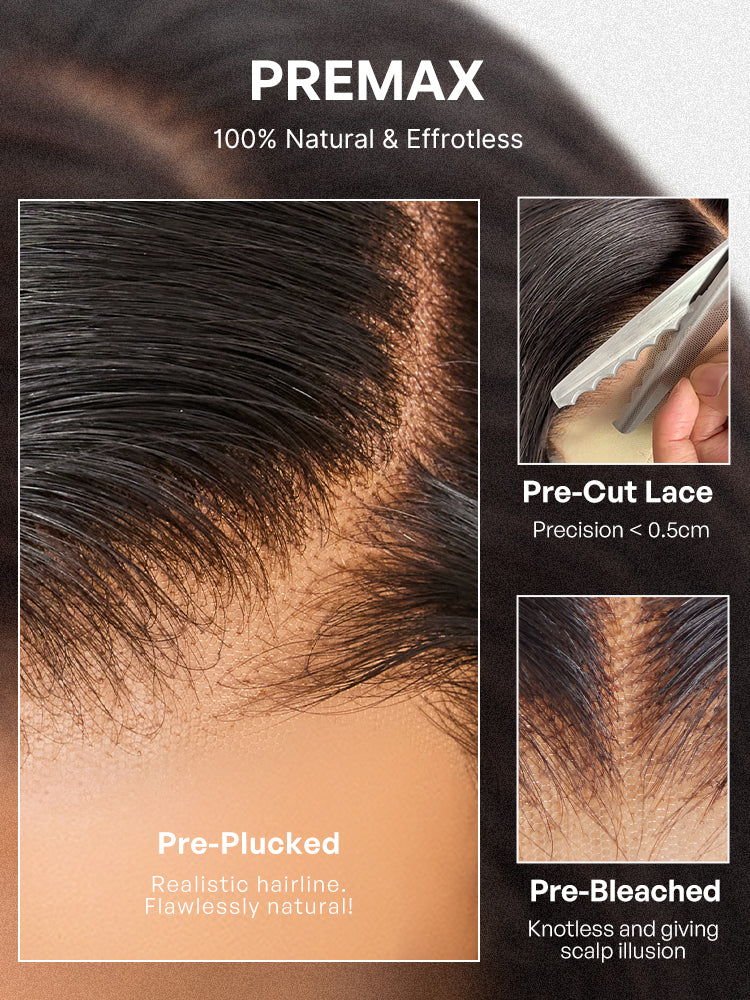 Melted Hair All-Day Comfort 250% Density Glueless 7x6 Closure HD Lace Loose Body Wave Short Wig Pre-Cut Lace