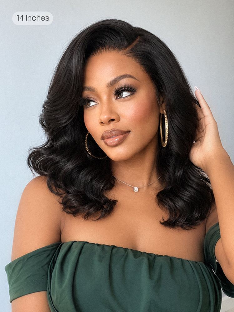 Melted Hair All-Day Comfort 250% Density Glueless 7x6 Closure HD Lace Loose Body Wave Short Wig Pre-Cut Lace