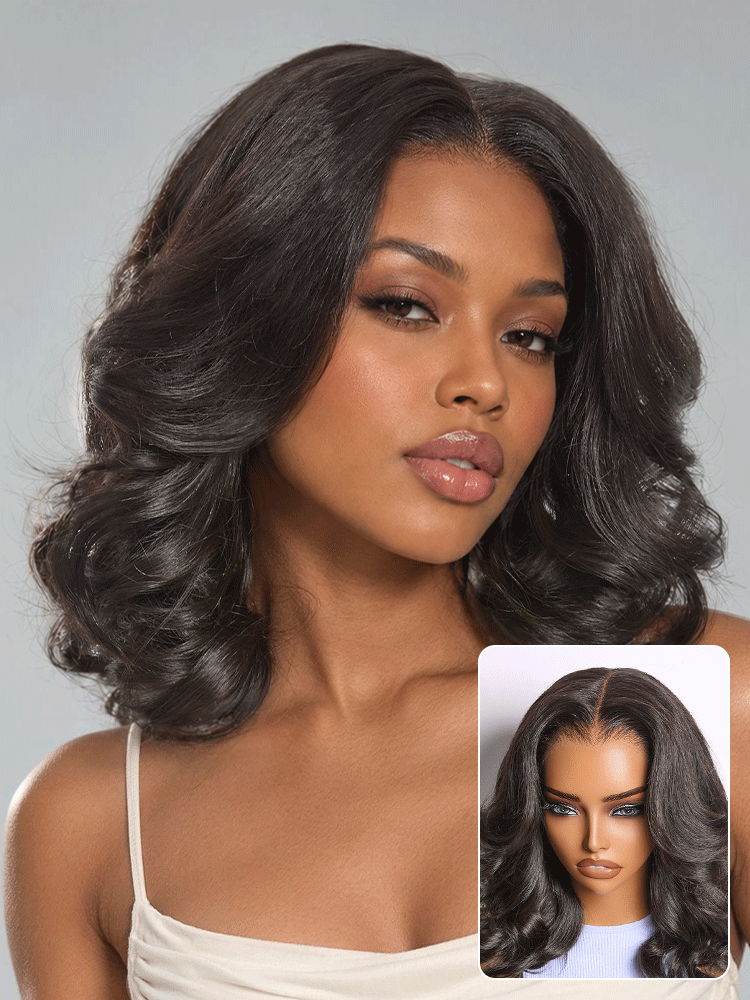 Melted Hair All-Day Curl Hold™ Premier Grade Hair Shoulder Length Body Wave CuticleAlign™ PartingMax Glueless 7x6 HD Lace Wig Pre-Cut Lace