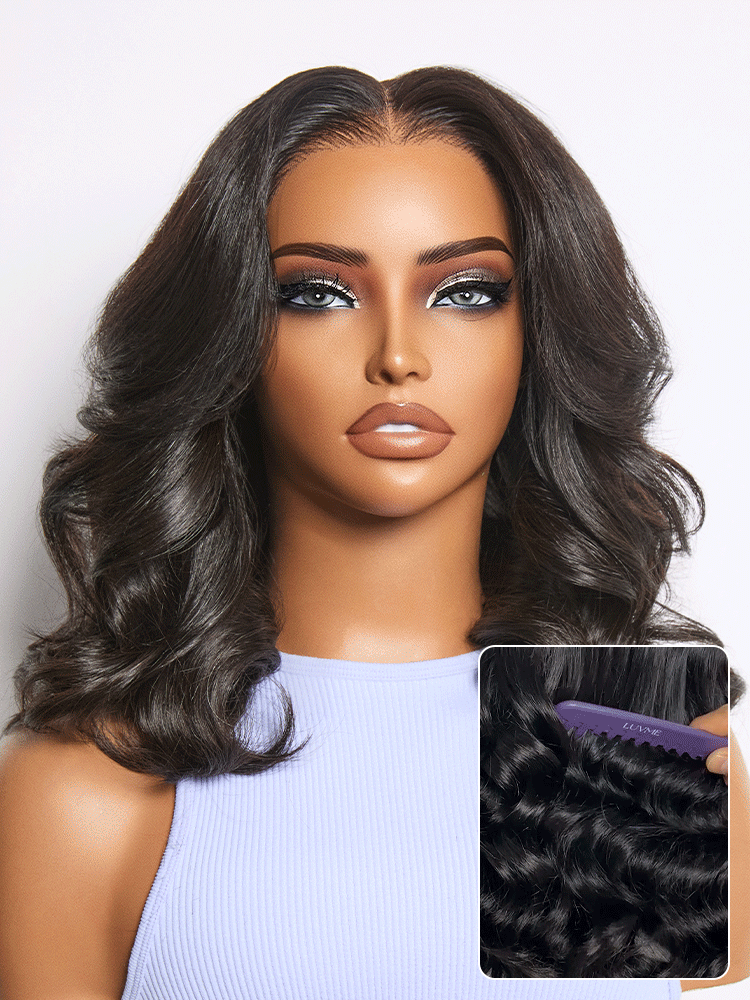 Melted Hair All-Day Curl Hold™ Premier Grade Hair Shoulder Length Body Wave CuticleAlign™ PartingMax Glueless 7x6 HD Lace Wig Pre-Cut Lace