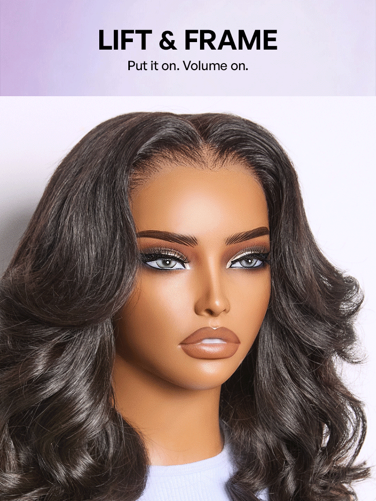 Melted Hair All-Day Curl Hold™ Premier Grade Hair Shoulder Length Body Wave CuticleAlign™ PartingMax Glueless 7x6 HD Lace Wig Pre-Cut Lace