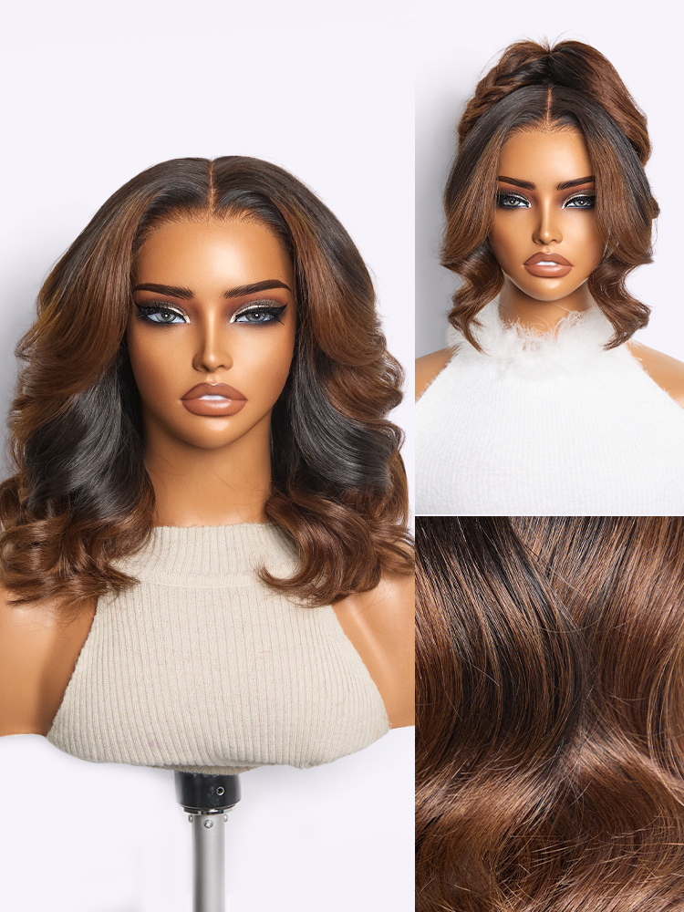 Melted Hair All-Day Curl Hold™ Premier Grade Hair Shoulder Length Body Wave CuticleAlign™ PartingMax Glueless 7x6 HD Lace Wig Pre-Cut Lace