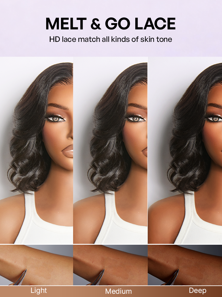 Melted Hair All-Day Curl Hold™ Premier Grade Hair Shoulder Length Body Wave CuticleAlign™ PartingMax Glueless 7x6 HD Lace Wig Pre-Cut Lace