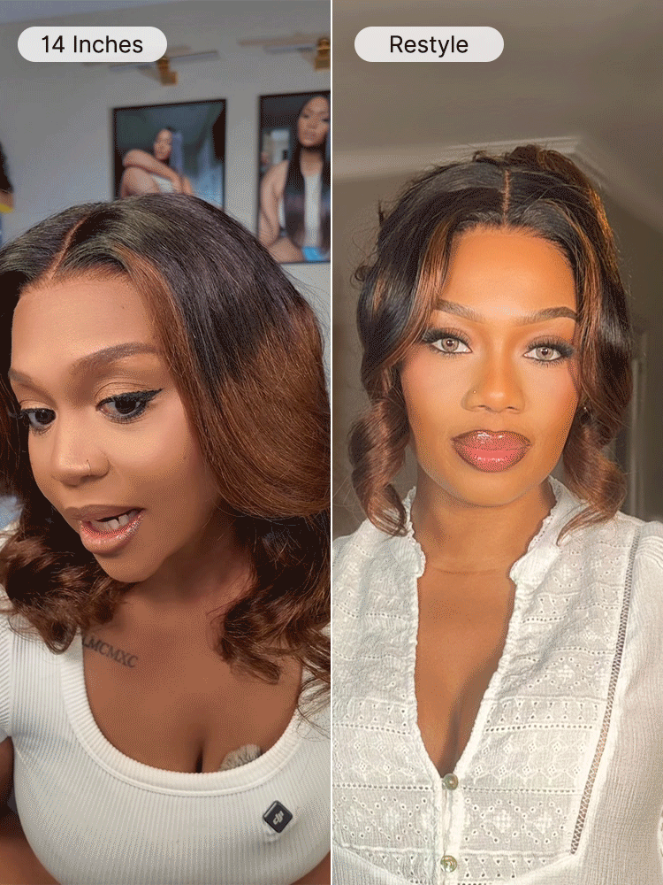 Melted Hair All-Day Curl Hold™ Premier Grade Hair Shoulder Length Body Wave CuticleAlign™ PartingMax Glueless 7x6 HD Lace Wig Pre-Cut Lace