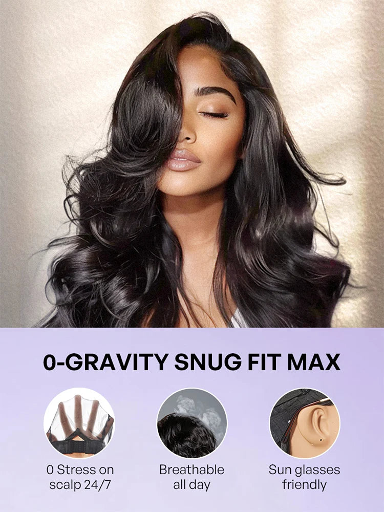 Melted Hair All-Day Comfort™ Wig 4C Kinky Edges Kinky Straight Glueless 7x6 Closure HD Lace Human Hair Wig Pre-Cut Lace