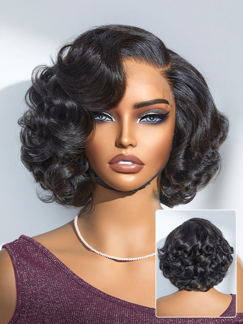 1 SEC INSTALL WIG | Mature Boss Brown Ombre Highlight / Natural Black Loose Wave Glueless Minimalist HD Lace Wig Pre-cut Lace