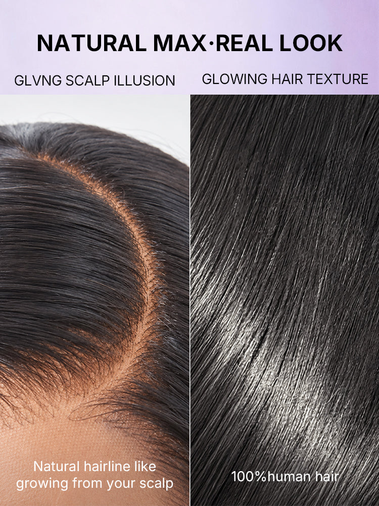 PreMax Wigs - Natural Black / Blonde Highlight C Part Glueless Lace Front Bob Wig Pre-cut Lace