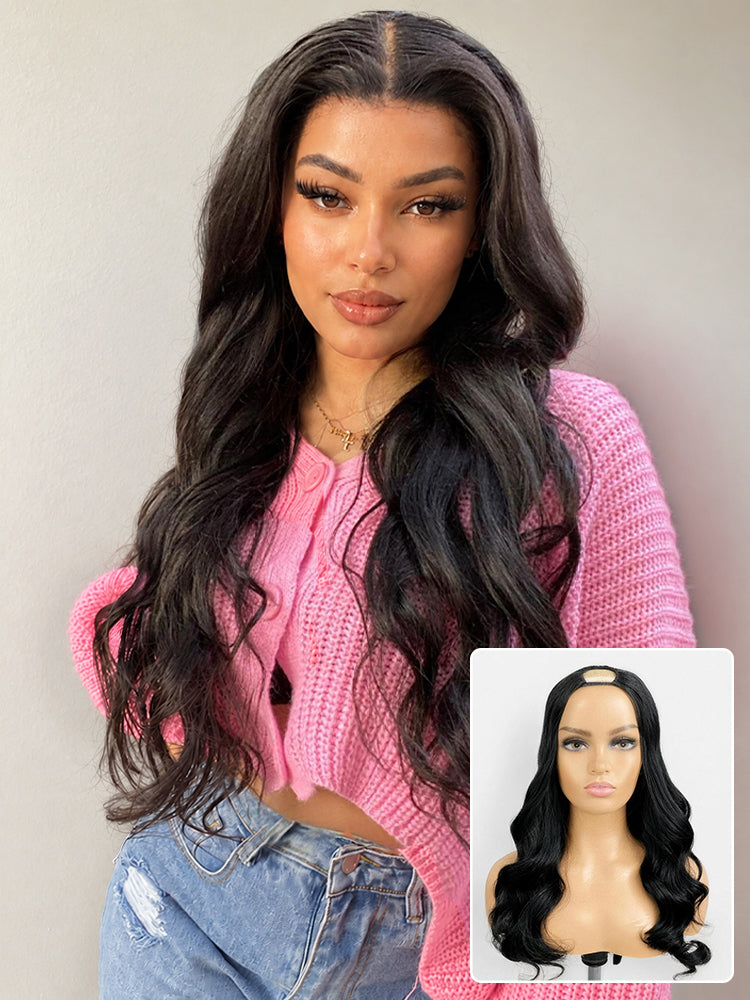 Body Wave / Straight / Kinky Human Hair U Part Wig