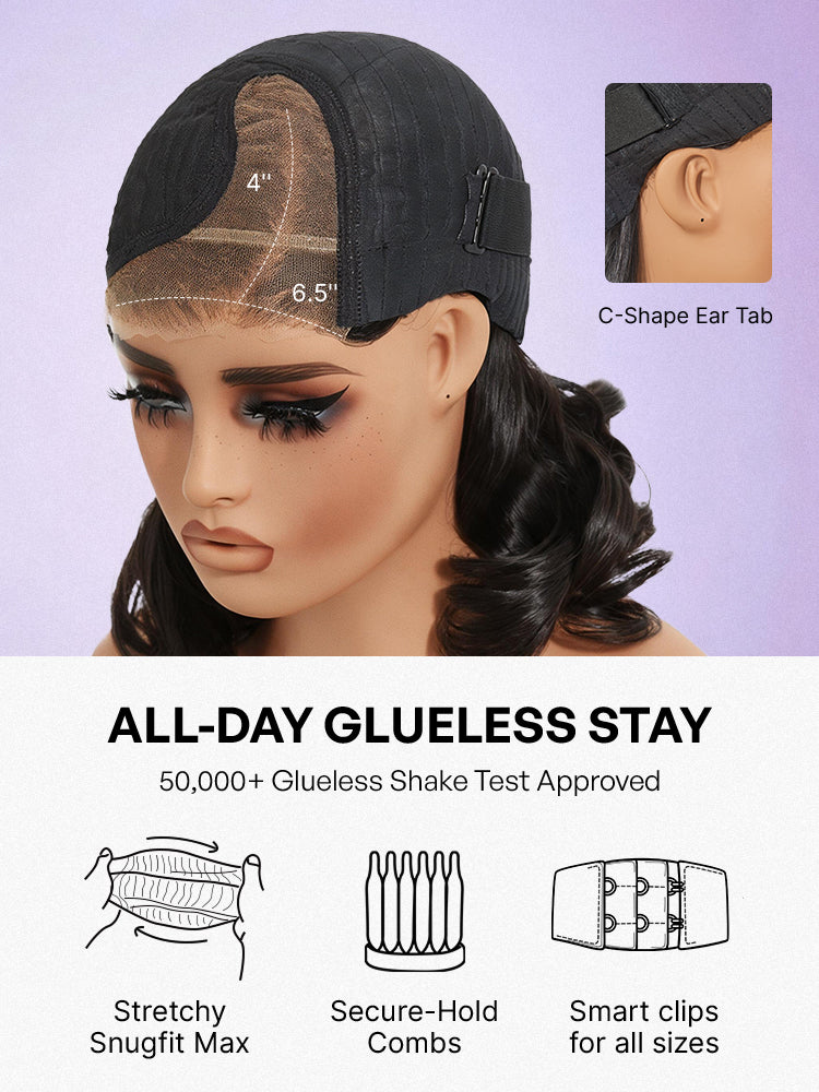 Melted Hair All-Day Comfort™ Wig Blunt Cut Bob Glueless Minimalist HD Lace Short Human Hair Wig Pre-Cut Lace