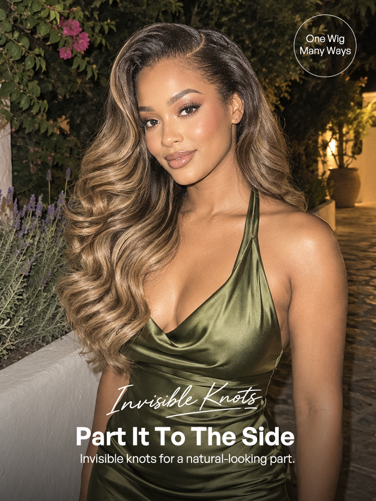 Melted Hair OriginalLive Hair 180% / 250% Density Honey Blonde Highlight Loose Wave Glueless 13x6 HD Lace Front Wig Pre-Cut Lace Flexi-Fit Drawstring Cap-12