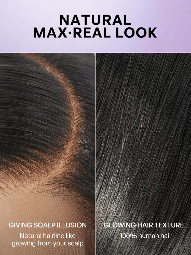 PreMax Wigs - 180% Density Straight Glueless 13x4 Frontal Lace Long Wig Pre-Cut Lace