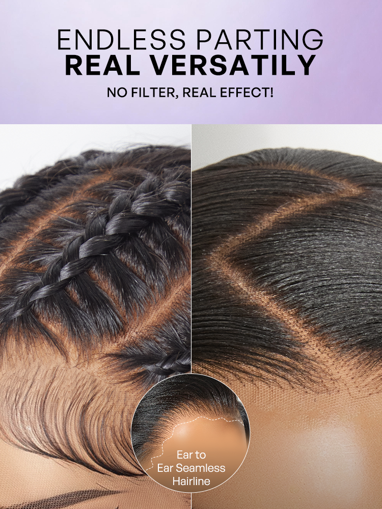 PreMax Wigs - 180% Density Straight Glueless 13x4 Frontal Lace Long Wig Pre-Cut Lace