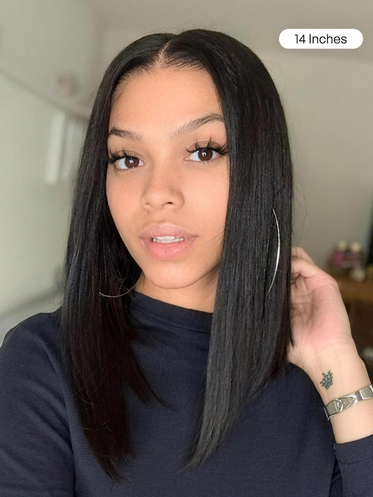 PreMax Wigs - 180% Density Straight Glueless 13x4 Frontal Lace Long Wig Pre-Cut Lace