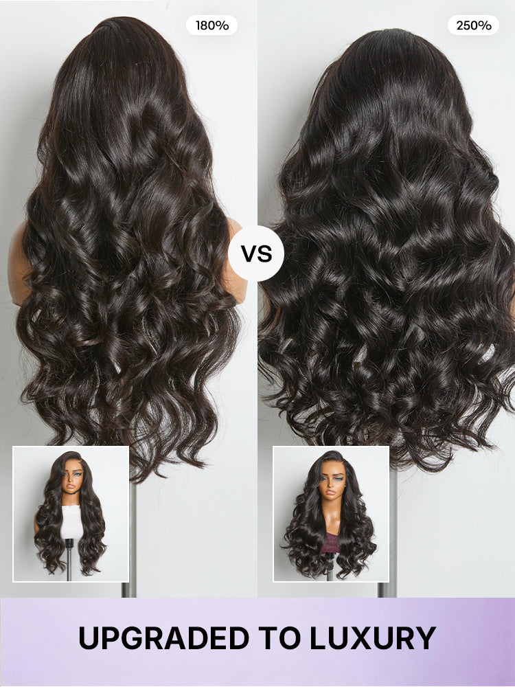 NatureMAX™ 250% Density Loose Wave Glueless 13x6 HD Lace Front High Density Long Wig Pre-Cut Lace Flexi-Fit Drawstring Cap