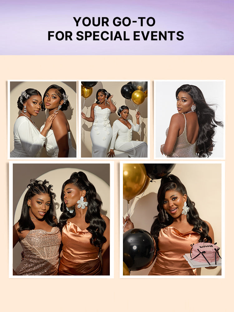 NatureMAX™ 250% Density Loose Wave Glueless 13x6 HD Lace Front High Density Long Wig Pre-Cut Lace Flexi-Fit Drawstring Cap