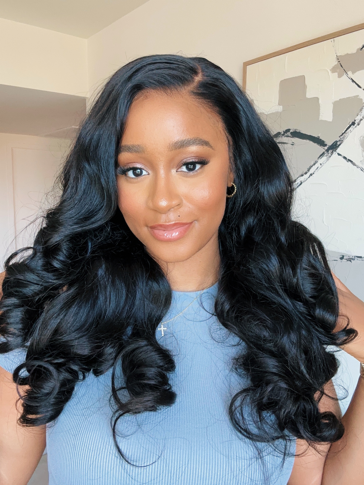 NatureMAX™ 250% Density Loose Wave Glueless 13x6 HD Lace Front High Density Long Wig Pre-Cut Lace Flexi-Fit Drawstring Cap